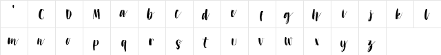 Dont Click Me DEMO Regular  glyph index