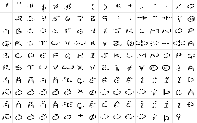 FZ JAZZY 29 STRIPED EX Normal  glyph index