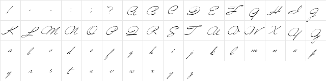 Versitia Regular  glyph index
