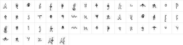 Smartfair Hollow with Three Hollow Stars  glyph index