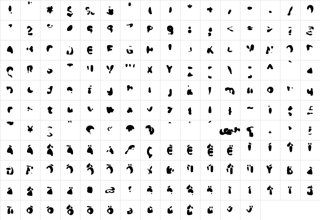 Crash Normal  glyph index