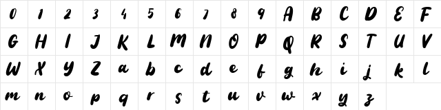 Livercool Regular  glyph index