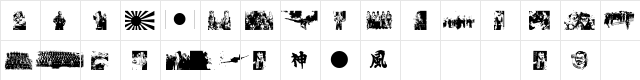 Kamikazebats Regular  glyph index