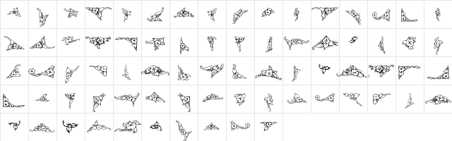 SYMBOL-30 Normal  glyph index