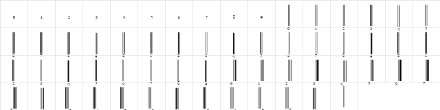 EAN-13 Regular  glyph index