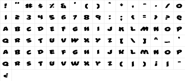 #44 Font Expanded Expanded  glyph index