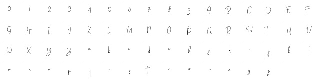 Massali Regular  glyph index