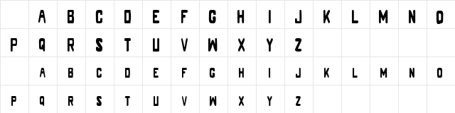 LM Caps Thin Regular  glyph index