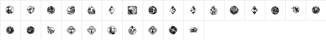 WWElegance Regular  glyph index