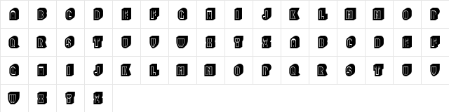 Fixed Filled Regular  glyph index