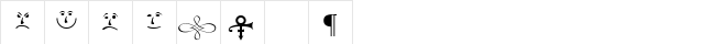 Prince Normal  glyph index