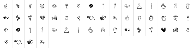Astrokids Doodle Regular  glyph index
