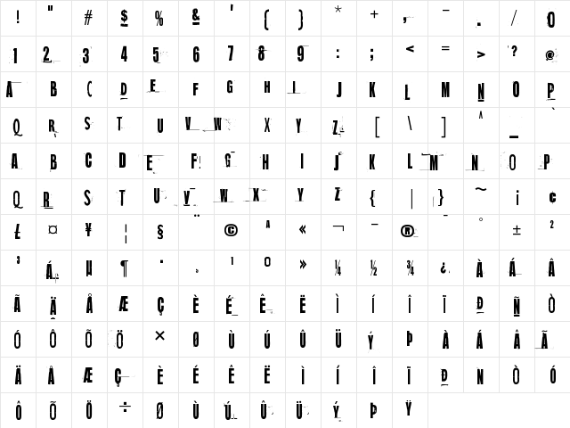 Mugwort Maximum Regular  glyph index