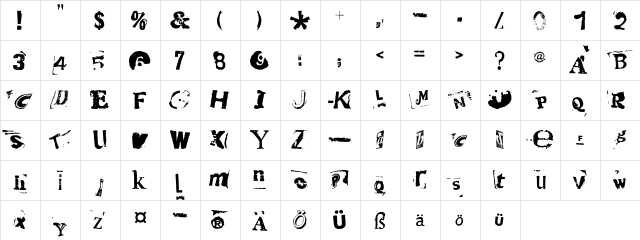 HotPlate LT Std 6 Regular  glyph index