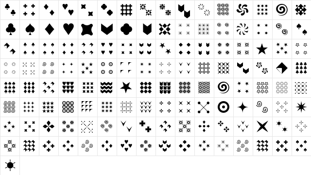 Altemus ChecksTwo  glyph index