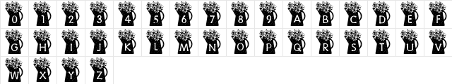 Summer's Country Coffee Pots Regular  glyph index