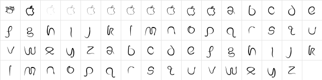 EveSSK Regular  glyph index