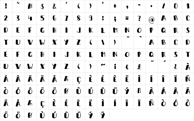 It's a penalty kick!! Regular  glyph index