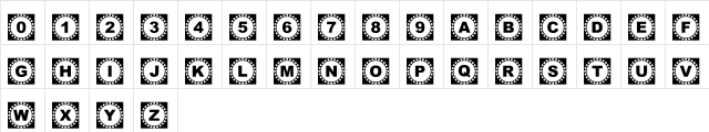 4YEO OUT Regular  glyph index