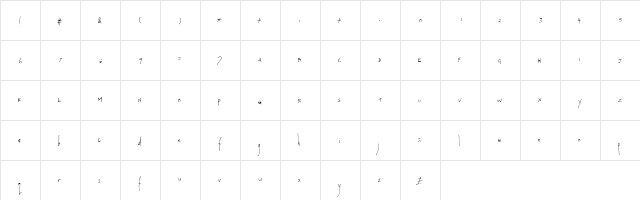 Laura Normal  glyph index