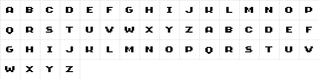GeneticaFlashBold Regular  glyph index