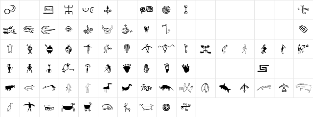 P22Petroglyphs NAmerican  glyph index