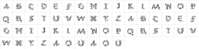 CalliPsoGrafia Medium  glyph index