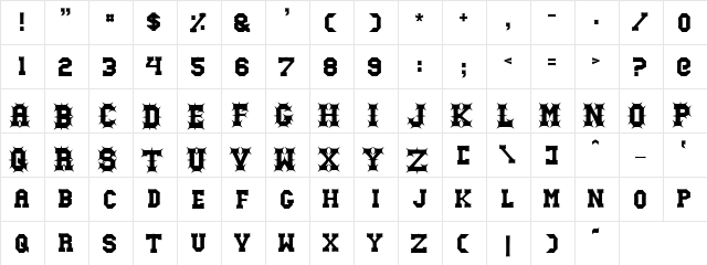 Gutcruncher Normal  glyph index