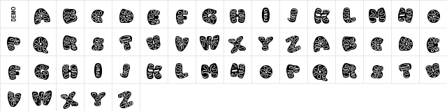 Icing cookies Demo  glyph index