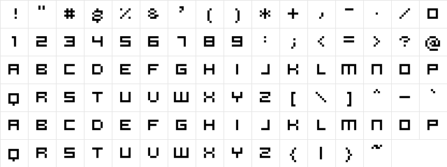 pannetje_10 Regular  glyph index
