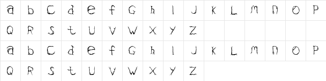 Slops Regular  glyph index