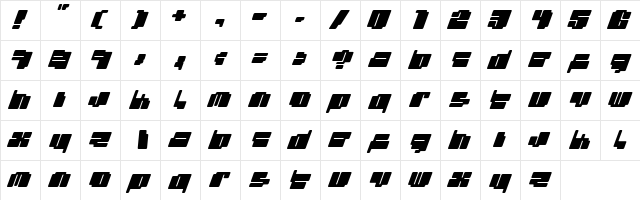 09 27 Regular  glyph index
