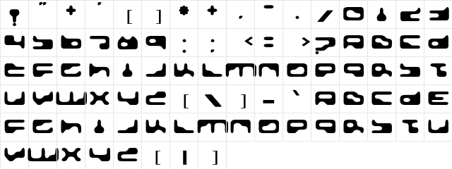 GoldenGirdle Regular  glyph index