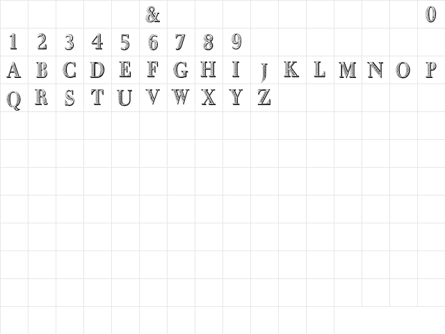 MOLE FOLIATED Normal  glyph index
