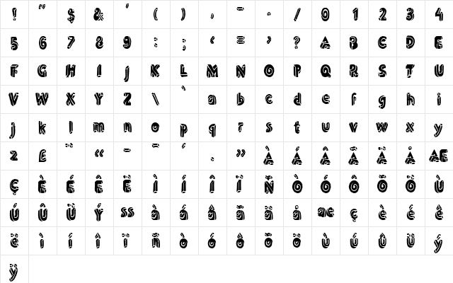 LTDummy Black Black  glyph index