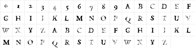 FD Carimboh Medium  glyph index