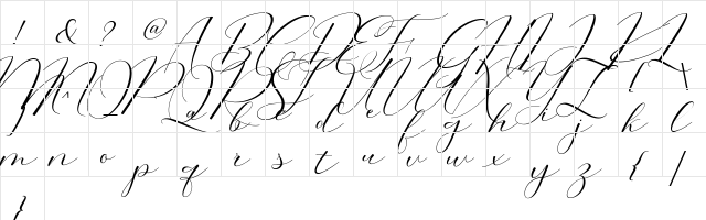 Morris Demo Regular  glyph index