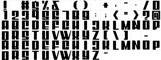 Mixbox Rough Demo Rough  glyph index