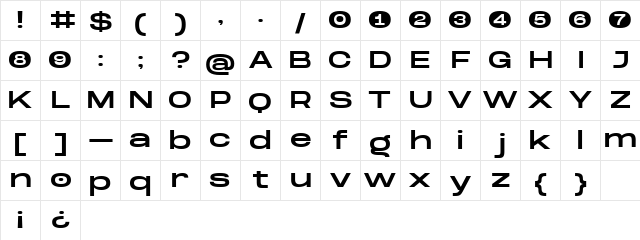 Dreadnoughtus Medium  glyph index