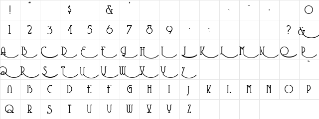 Faze Akkono Regular  glyph index