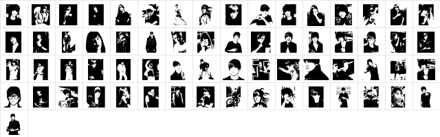 Justin Bieber Justin Bieber  glyph index