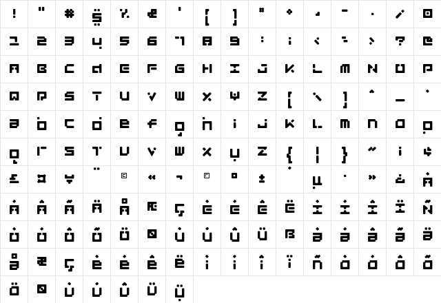 LuggageRoundBroken Heavy  glyph index