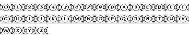 101! Triple Moon Hollow Regular  glyph index