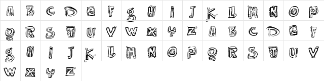 VTKS EASY WAY Regular  glyph index