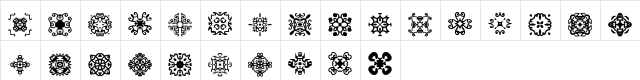 edgers Normal  glyph index