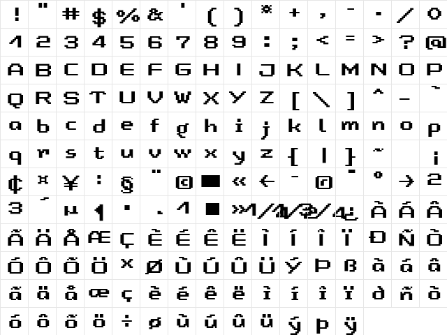 LomoCopy LT Std Medium Regular  glyph index