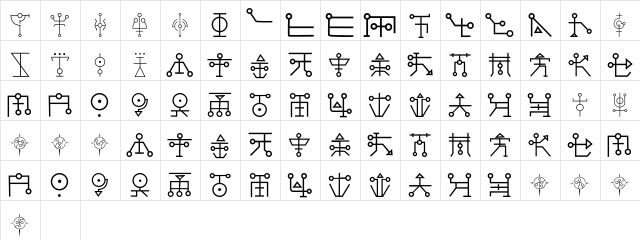 DM-Maykr-Spaces Regular  glyph index