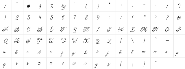 The Majority Regular  glyph index