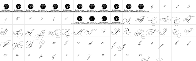 Peaches Regular  glyph index