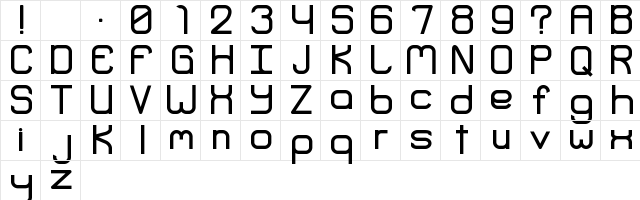 Extremis Regular  glyph index